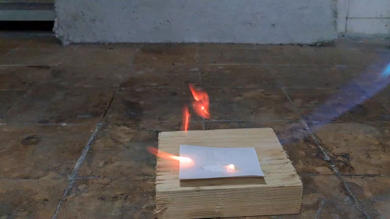 Benzoyl Peroxide and Fire