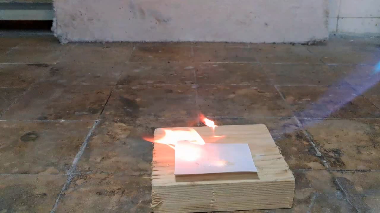 Benzoyl Peroxide and Fire