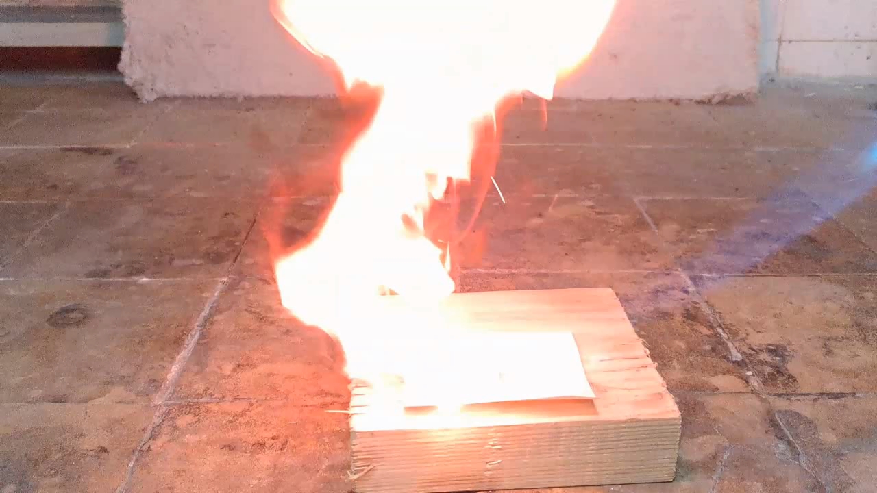 Benzoyl Peroxide and Fire