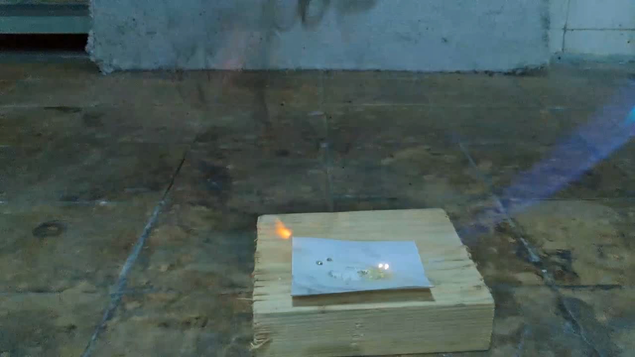 Benzoyl Peroxide and Fire