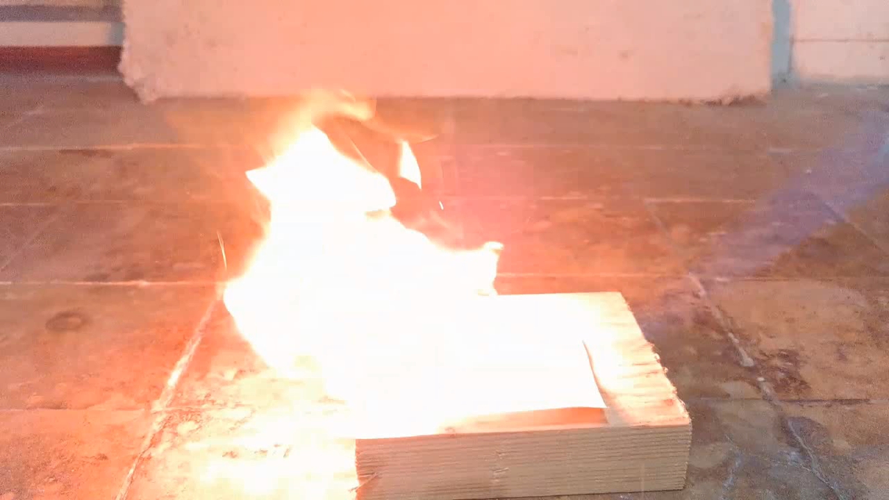 Benzoyl Peroxide and Fire