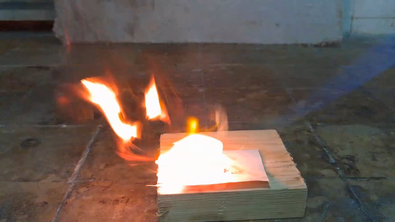 Benzoyl Peroxide and Fire