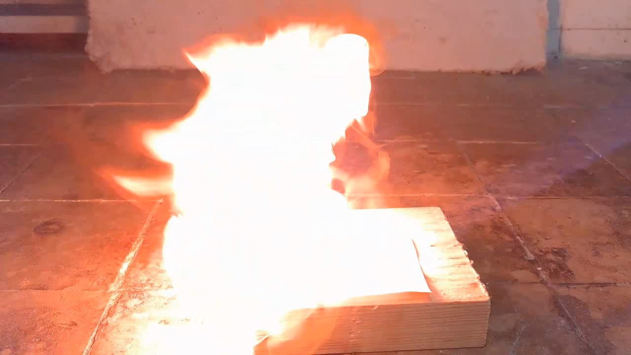 Benzoyl Peroxide and Fire