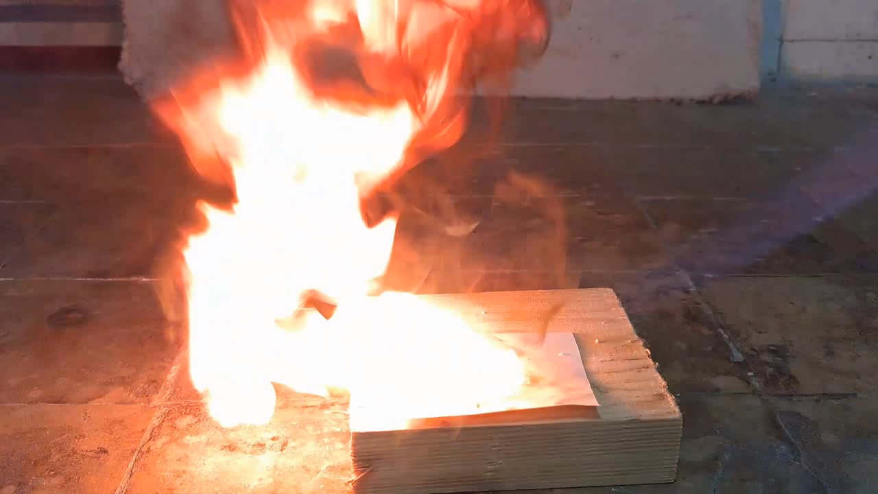 Benzoyl Peroxide and Fire