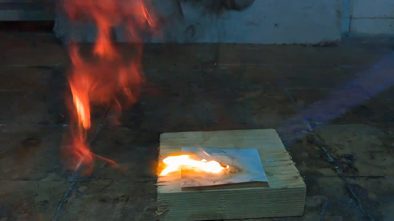 Benzoyl Peroxide and Fire