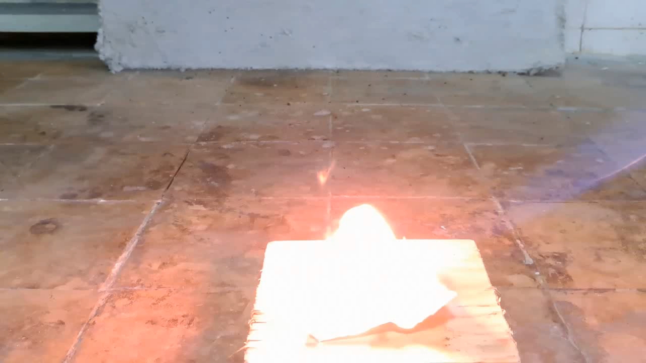 Benzoyl Peroxide and Fire