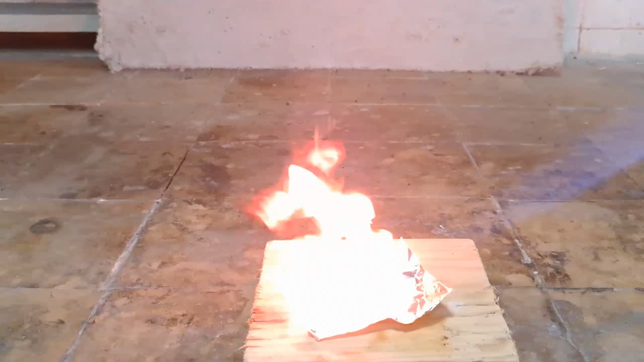 Benzoyl Peroxide and Fire