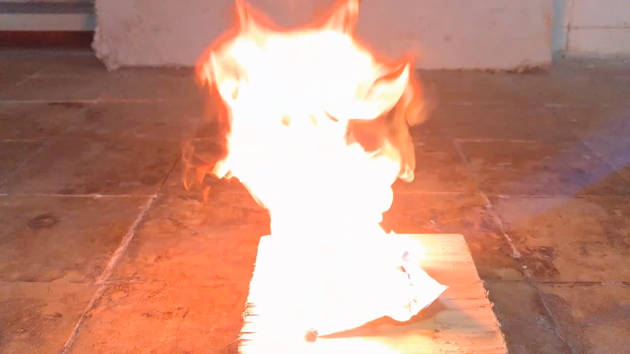 Benzoyl Peroxide and Fire