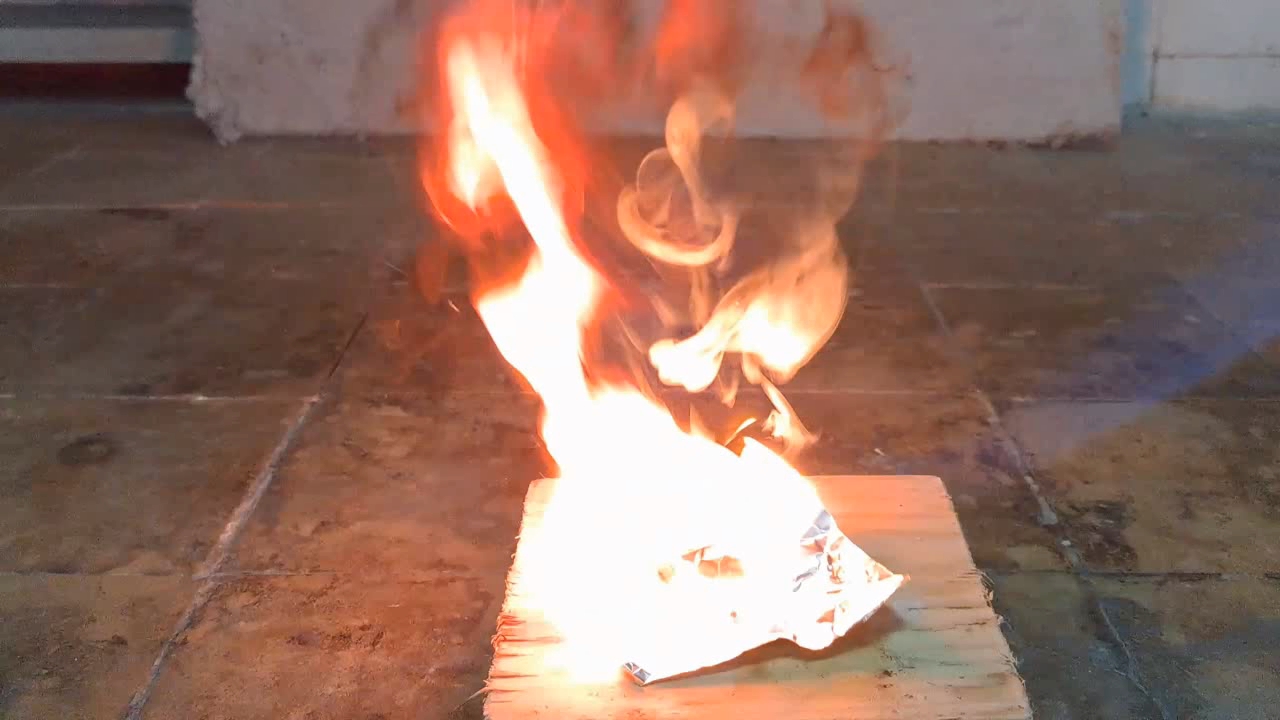 Benzoyl Peroxide and Fire