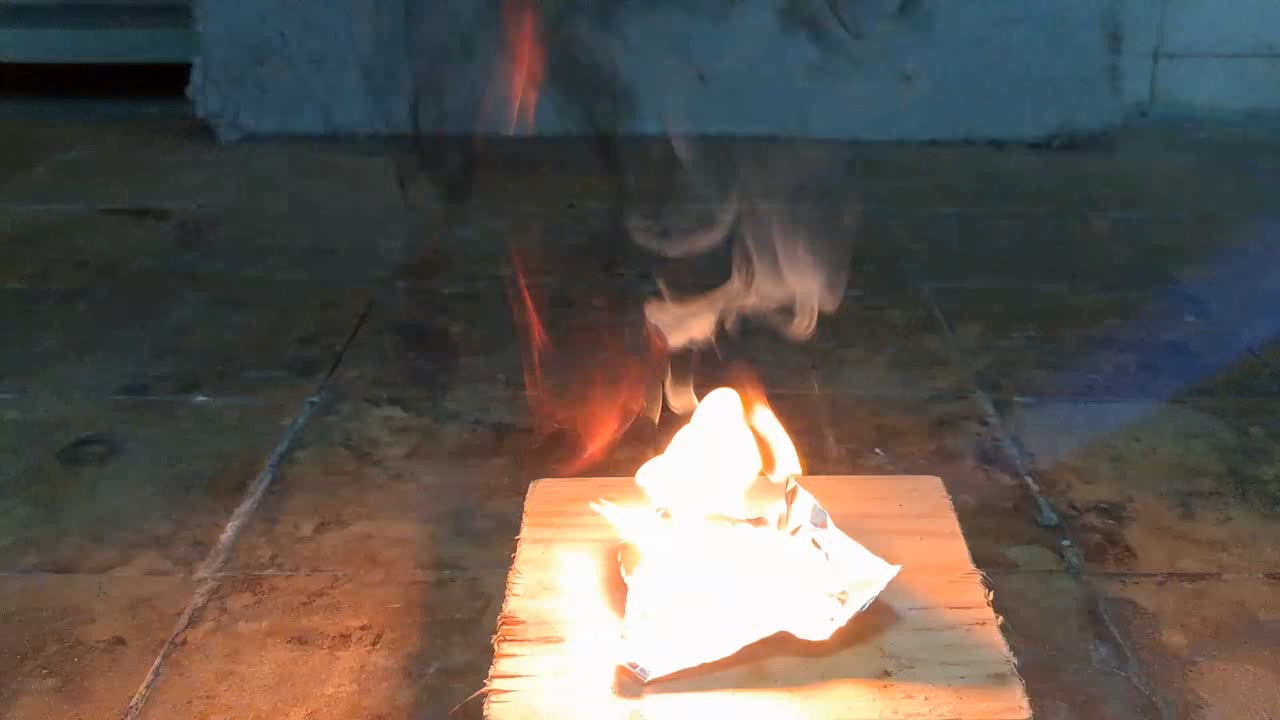 Benzoyl Peroxide and Fire