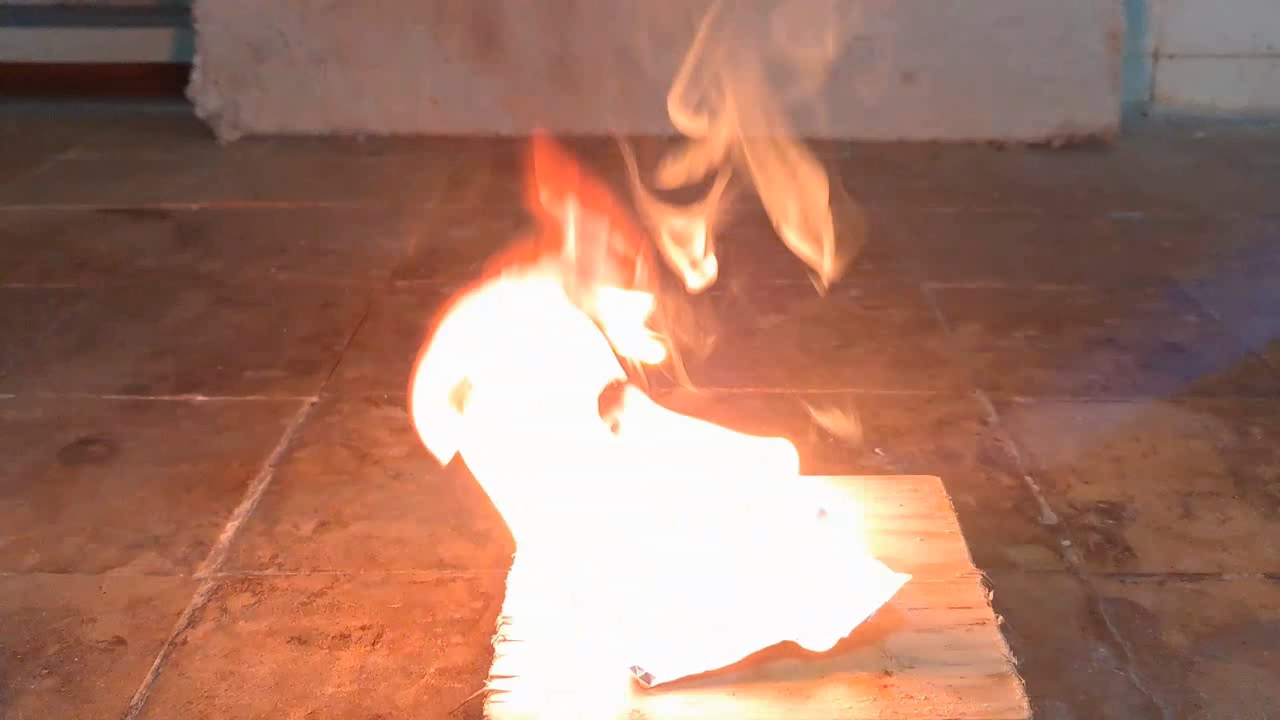 Benzoyl Peroxide and Fire