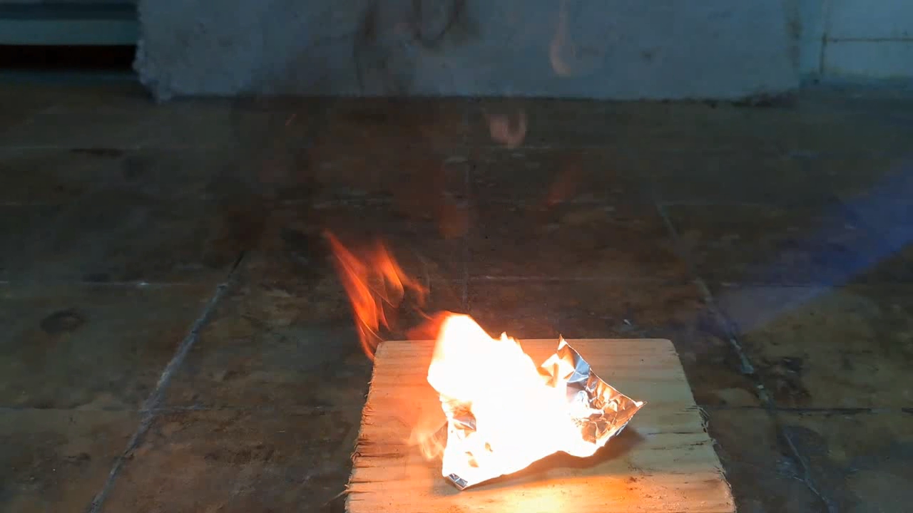 Benzoyl Peroxide and Fire