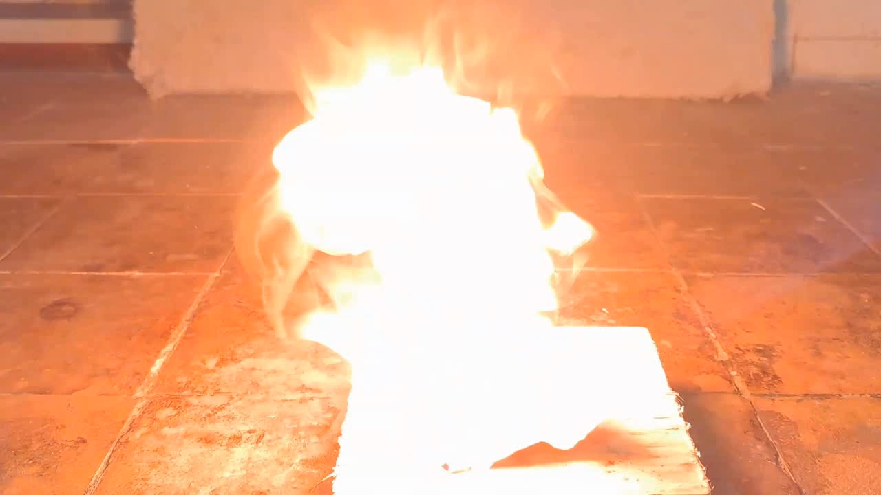 Benzoyl Peroxide and Fire