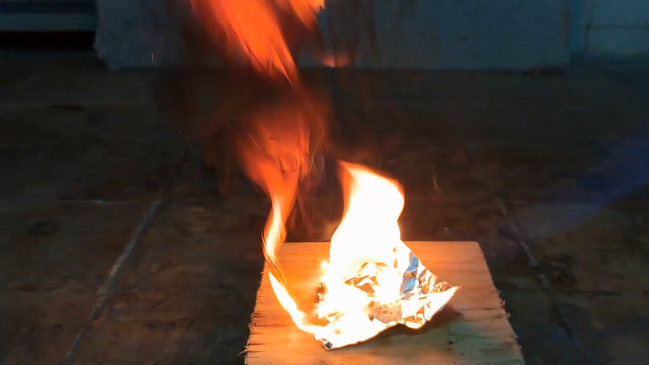 Benzoyl Peroxide and Fire