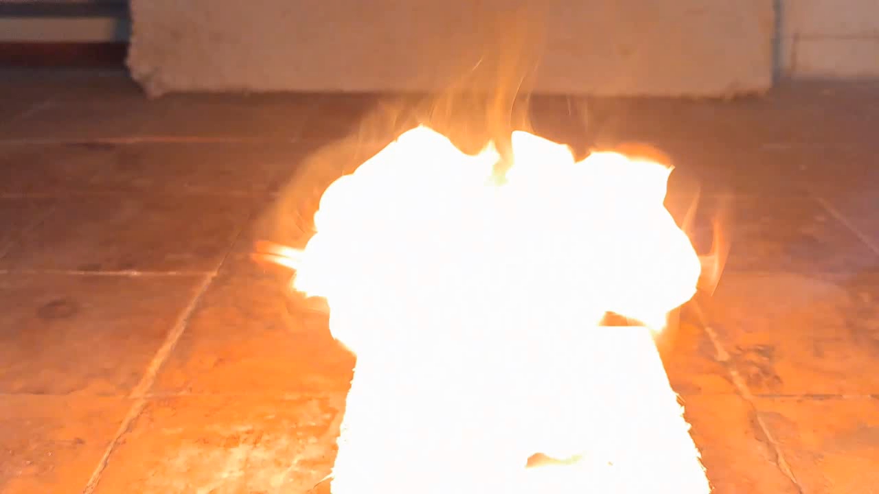 Benzoyl Peroxide and Fire