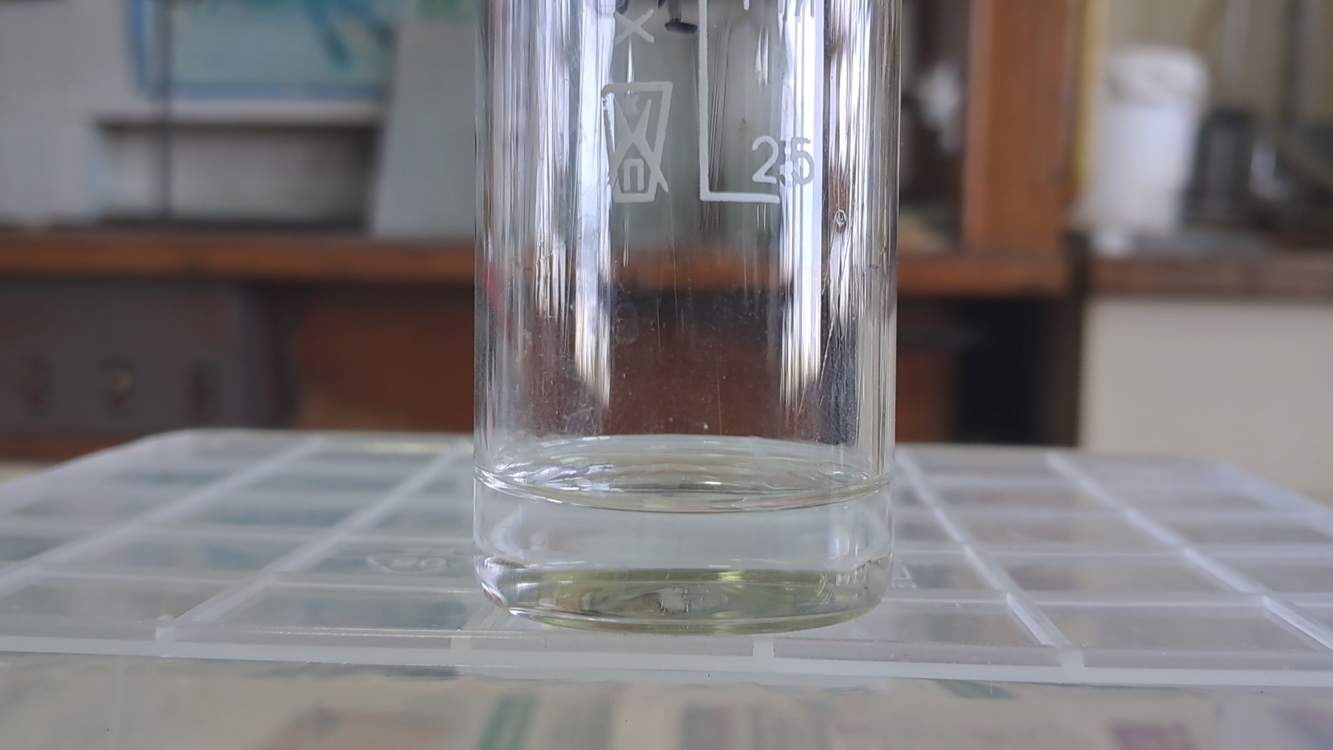 Experiments with Fake (Diluted) Acetone