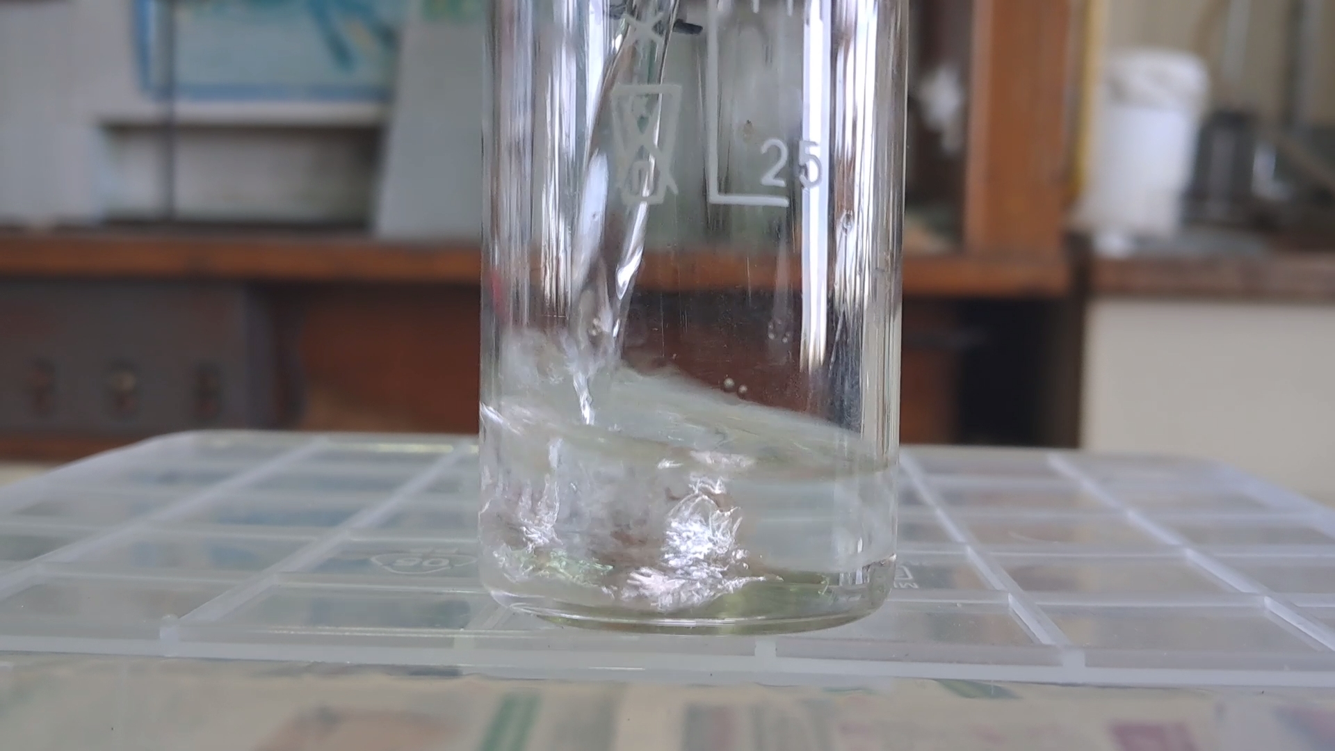 Experiments with Fake (Diluted) Acetone