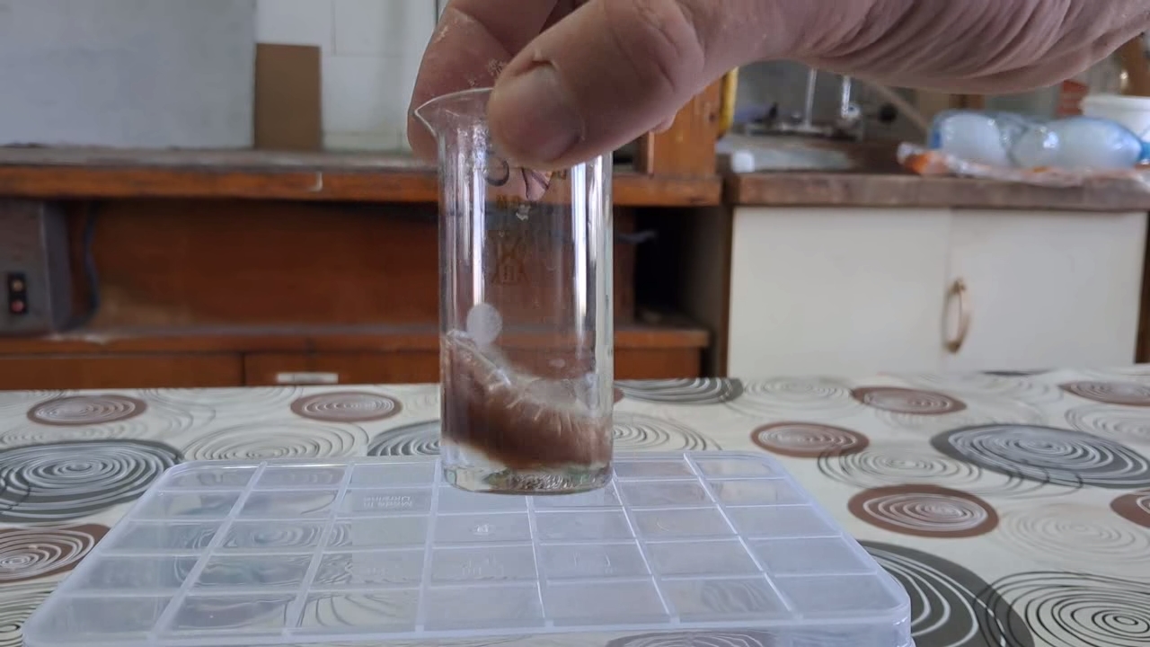 Hydrogen peroxide and potassium permanganate