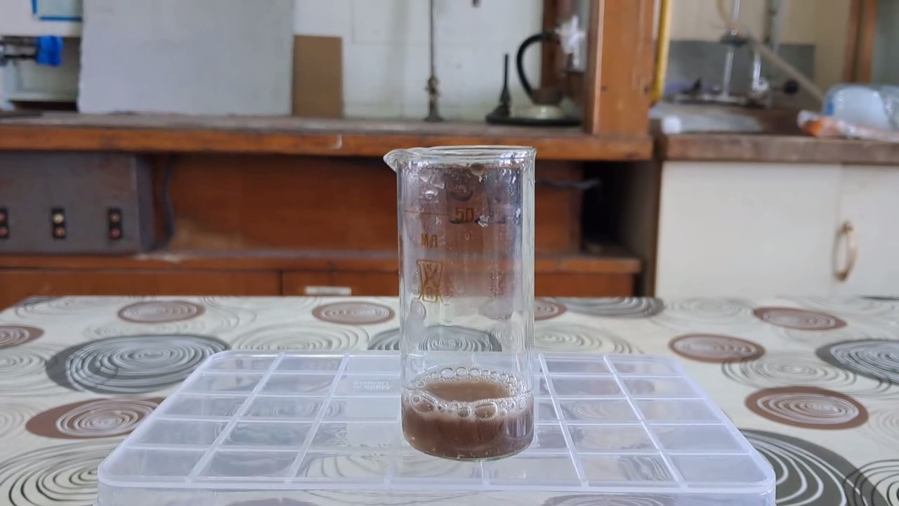 Hydrogen peroxide and potassium permanganate