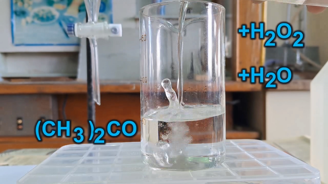 Synthesis of Acetone Peroxide Using Sulfuric Acid and Acetone Diluted with Unknown Solvent