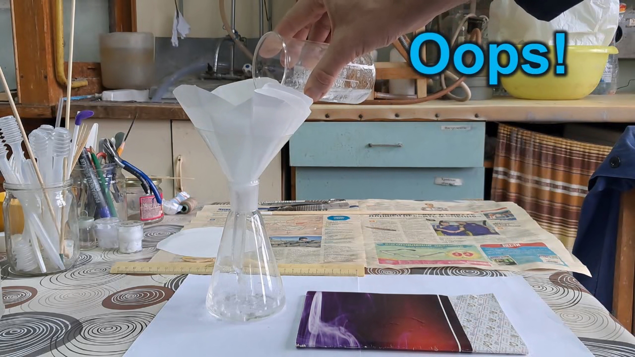 Synthesis of Acetone Peroxide Using Sulfuric Acid and Acetone Diluted with Unknown Solvent