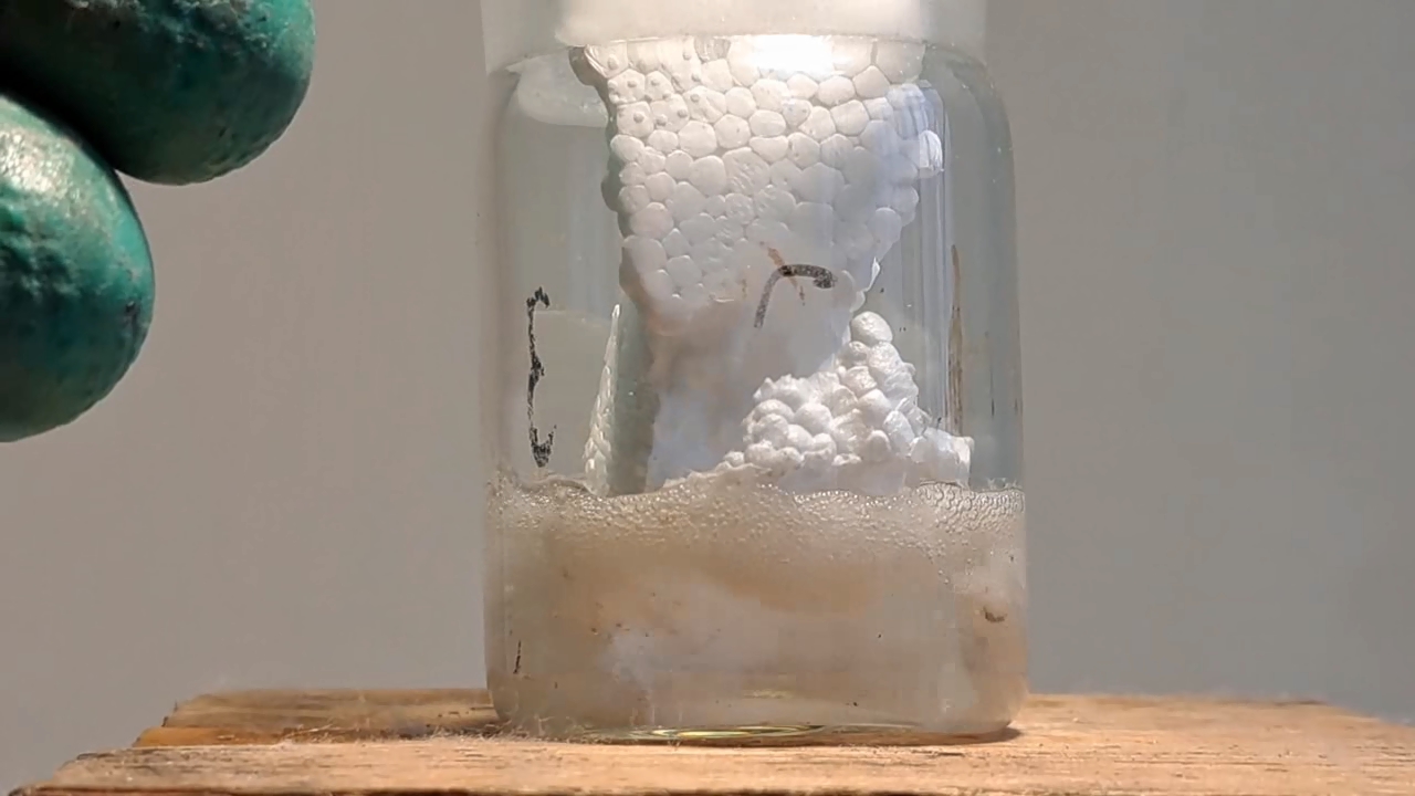 Dissolving Expanded Polystyrene in Methylene Chloride