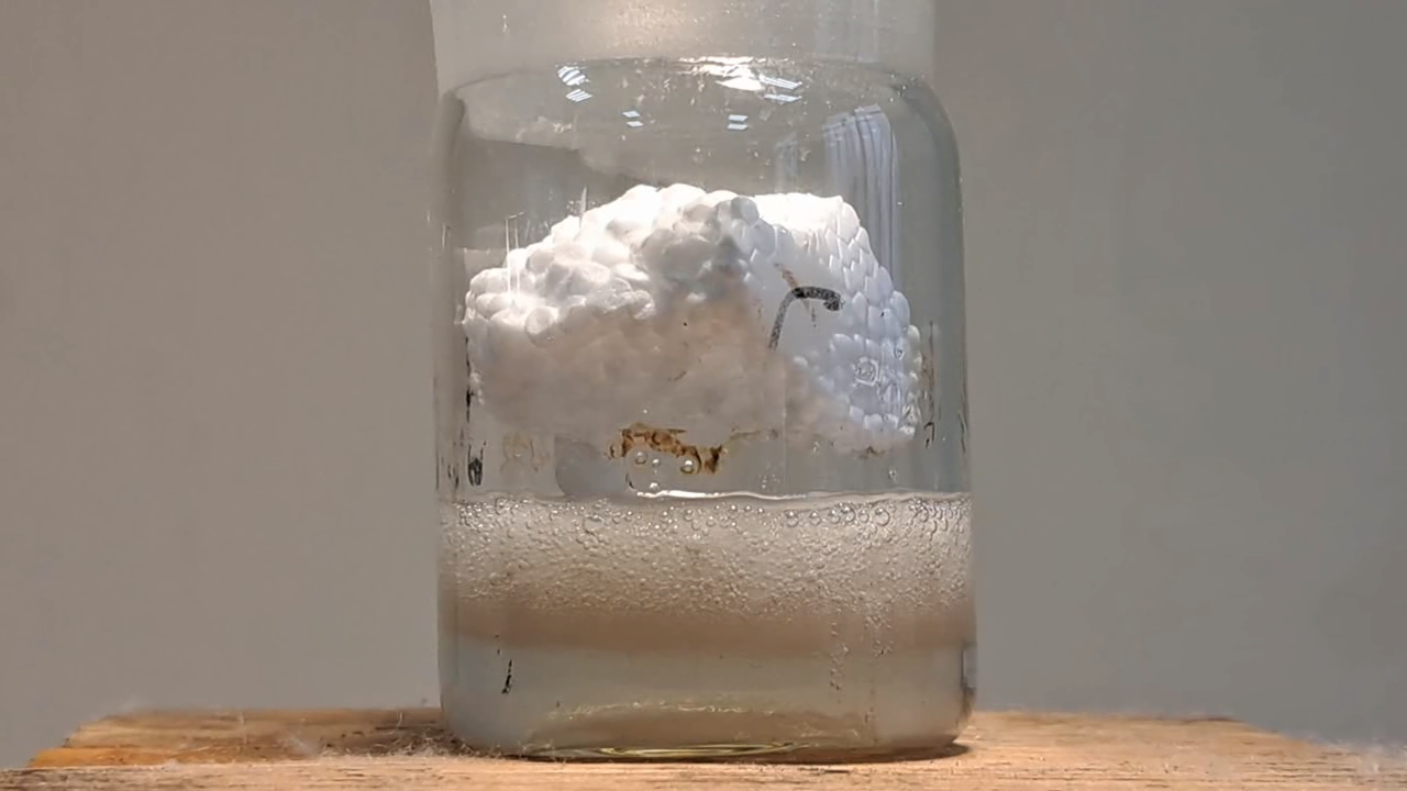 Dissolving Expanded Polystyrene in Methylene Chloride