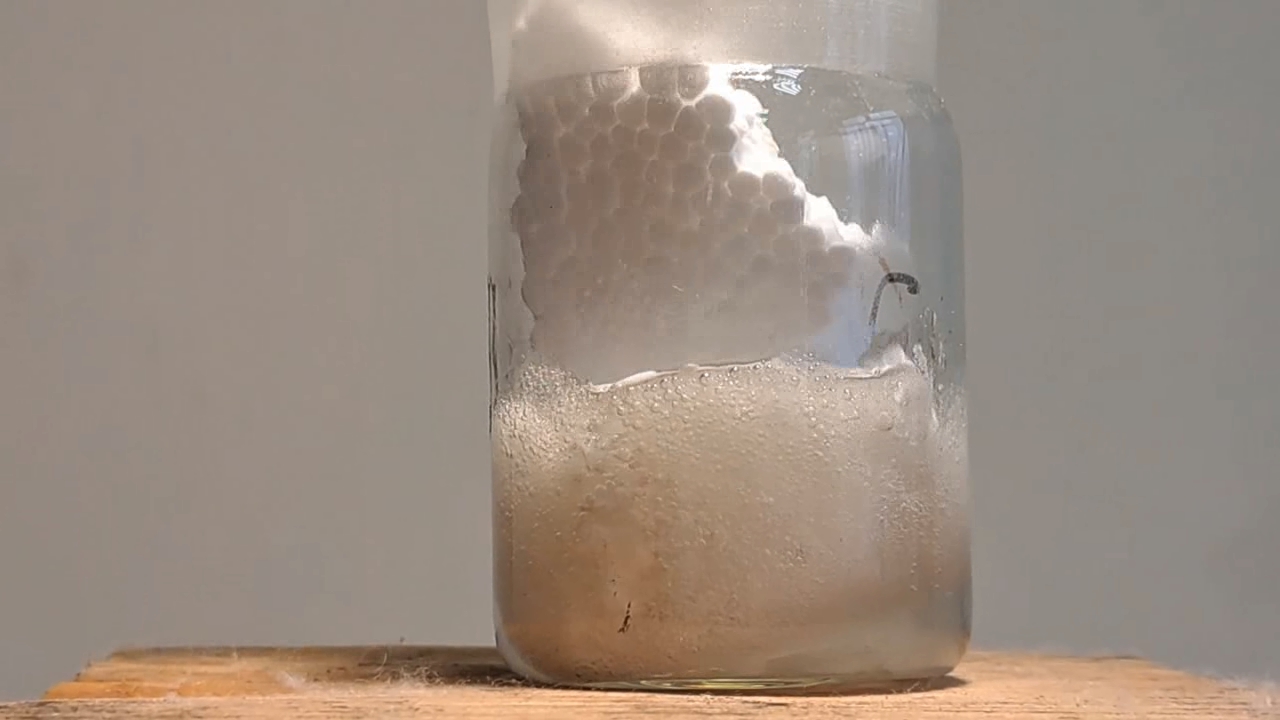 Dissolving Expanded Polystyrene in Methylene Chloride
