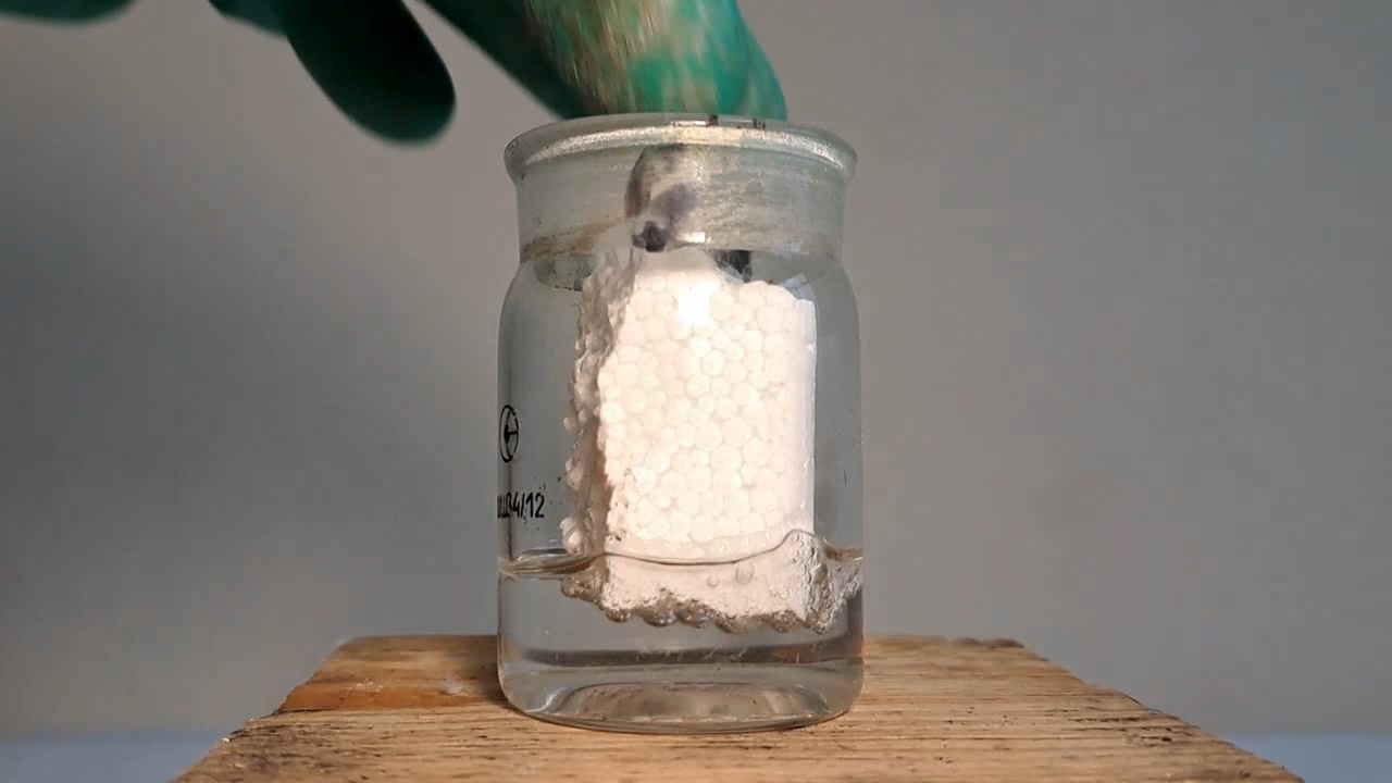 Dissolving Expanded Polystyrene in Tetrahydrofuran