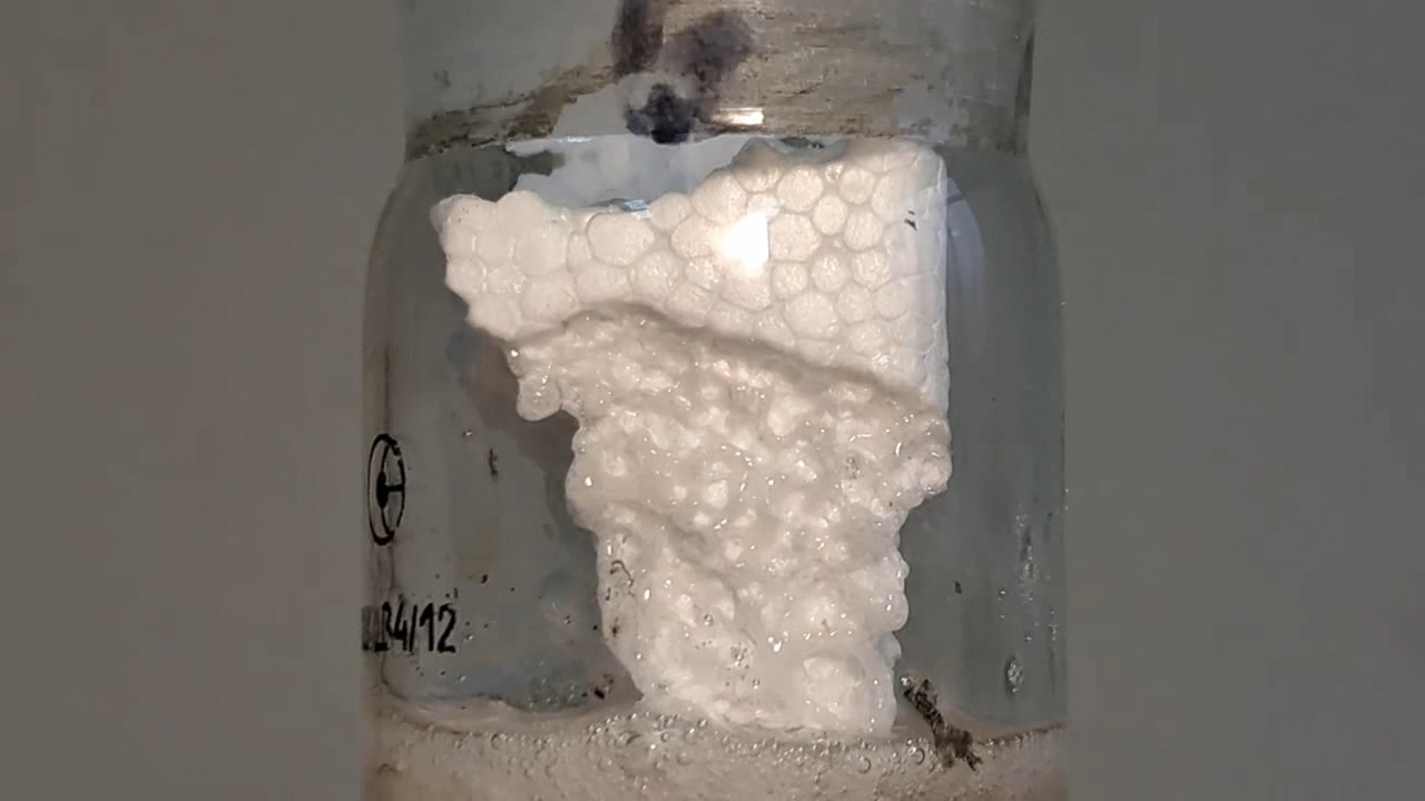 Dissolving Expanded Polystyrene in Tetrahydrofuran