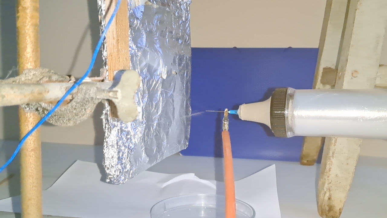 Electrospinning: Solution of PVDF in DMF