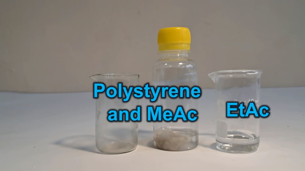 Dissolving Polystyrene in Mixed Solvents. Methyl Acetate Precipitates Polystyrene from Solution in Ethyl Acetate