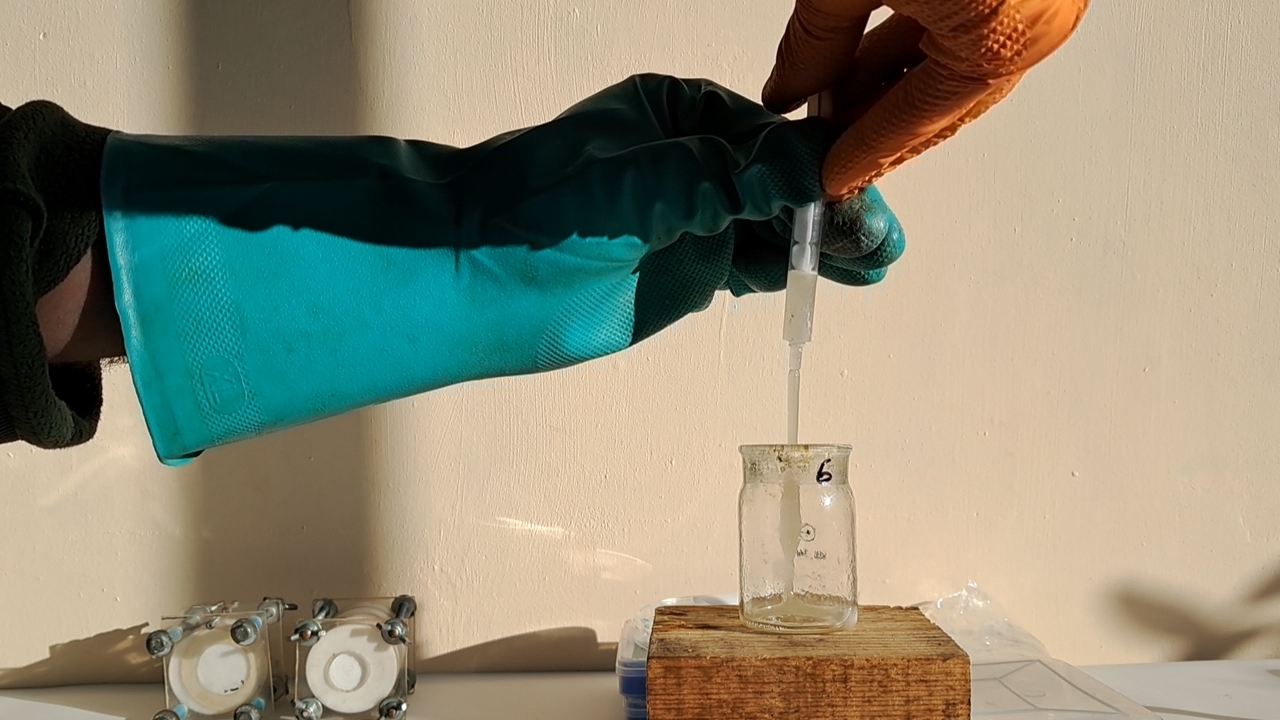 Electrospinning: Solution of PMMA and Polystyrene in DMF