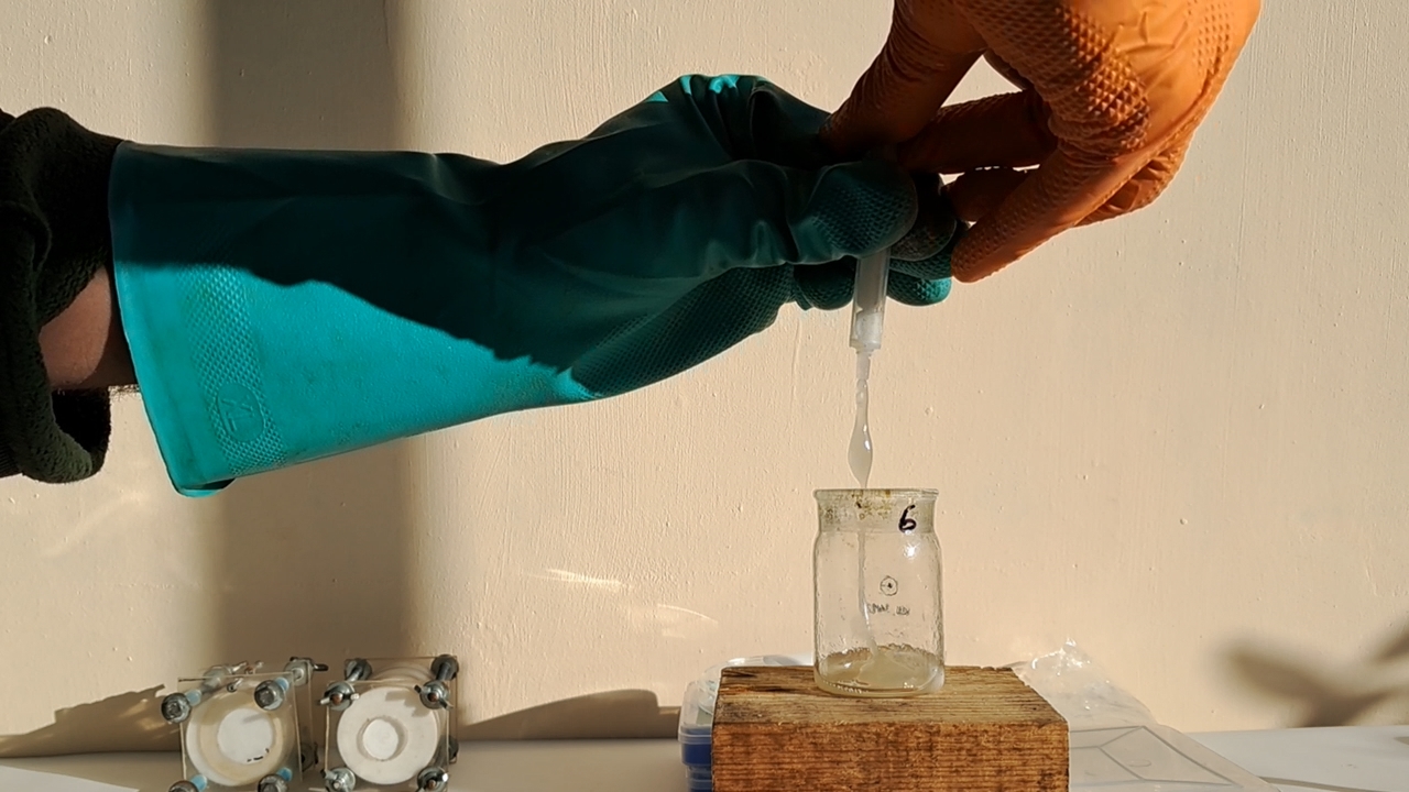 Electrospinning: Solution of PMMA and Polystyrene in DMF