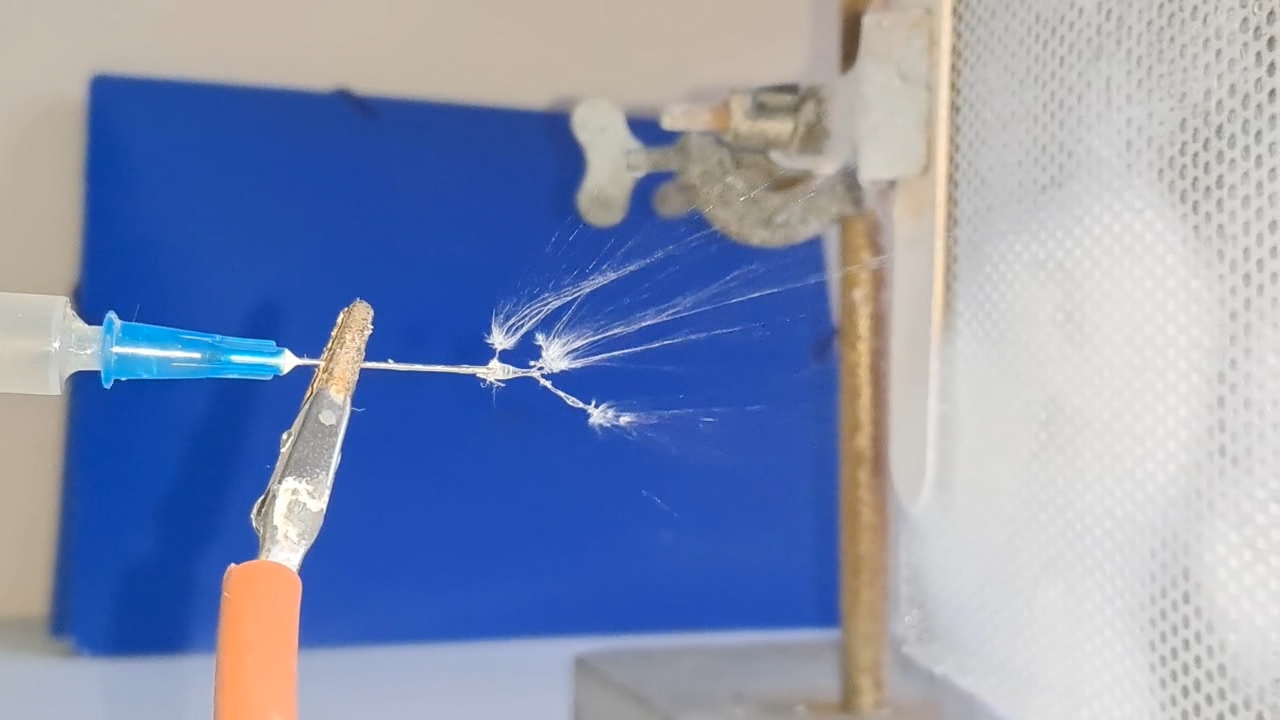 Electrospinning: Solution of Polystyrene in Surrogate Acetone (Trial Experiment)