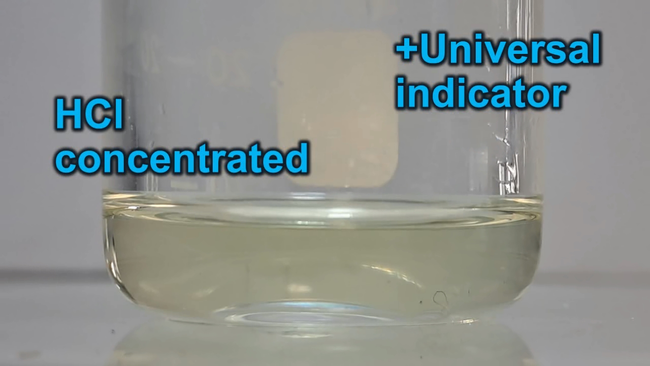 Hydrochloric Acid and Universal Indicator
