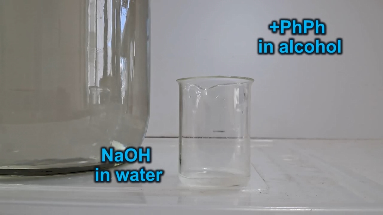 Phenolphthalein and Sodium Hydroxide
