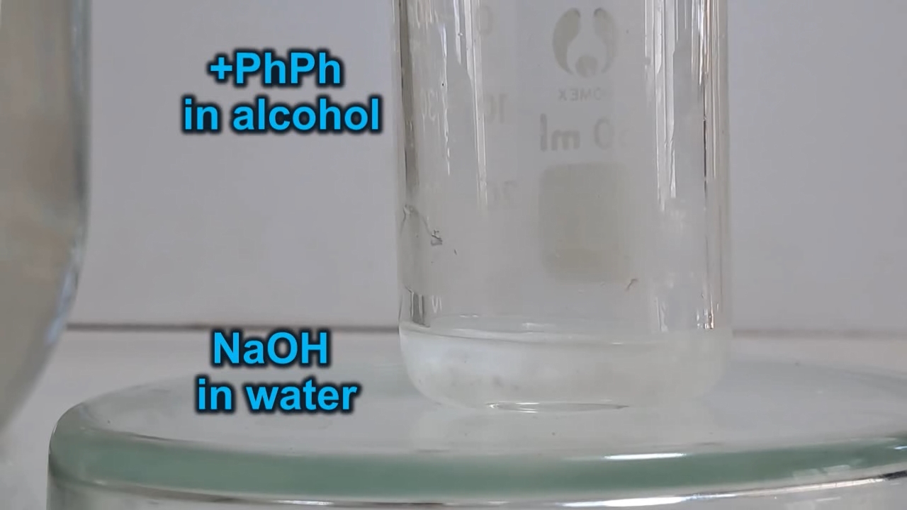 Phenolphthalein and Sodium Hydroxide