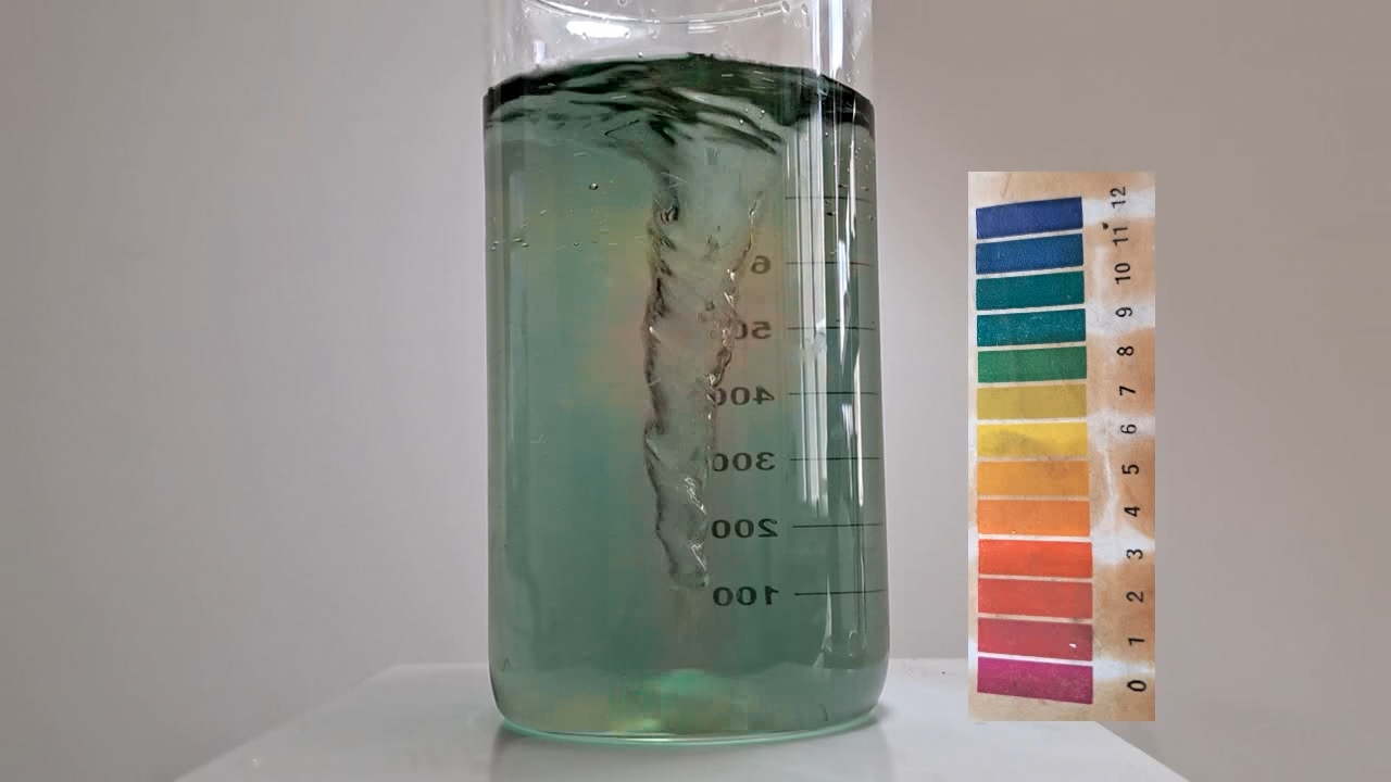 Color Change of Universal pH Indicator