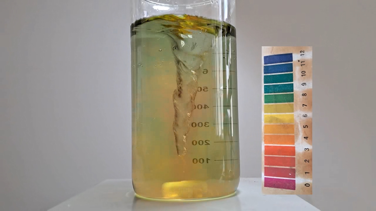 Color Change of Universal pH Indicator