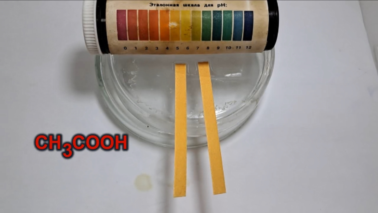 Universal Indicator Paper, Acetic Acid, and Ammonia
