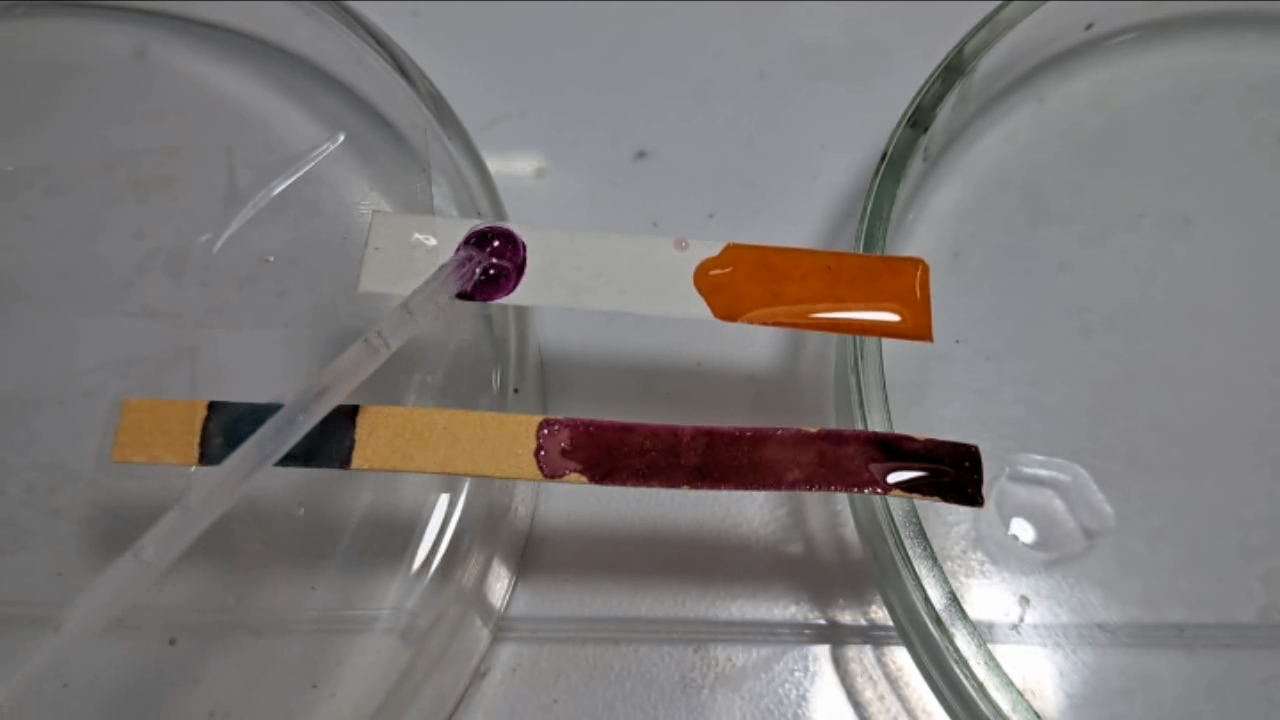 Universal Indicator, Phenolphthalein, Concentrated Sulfuric Acid, and Sodium Hydroxide