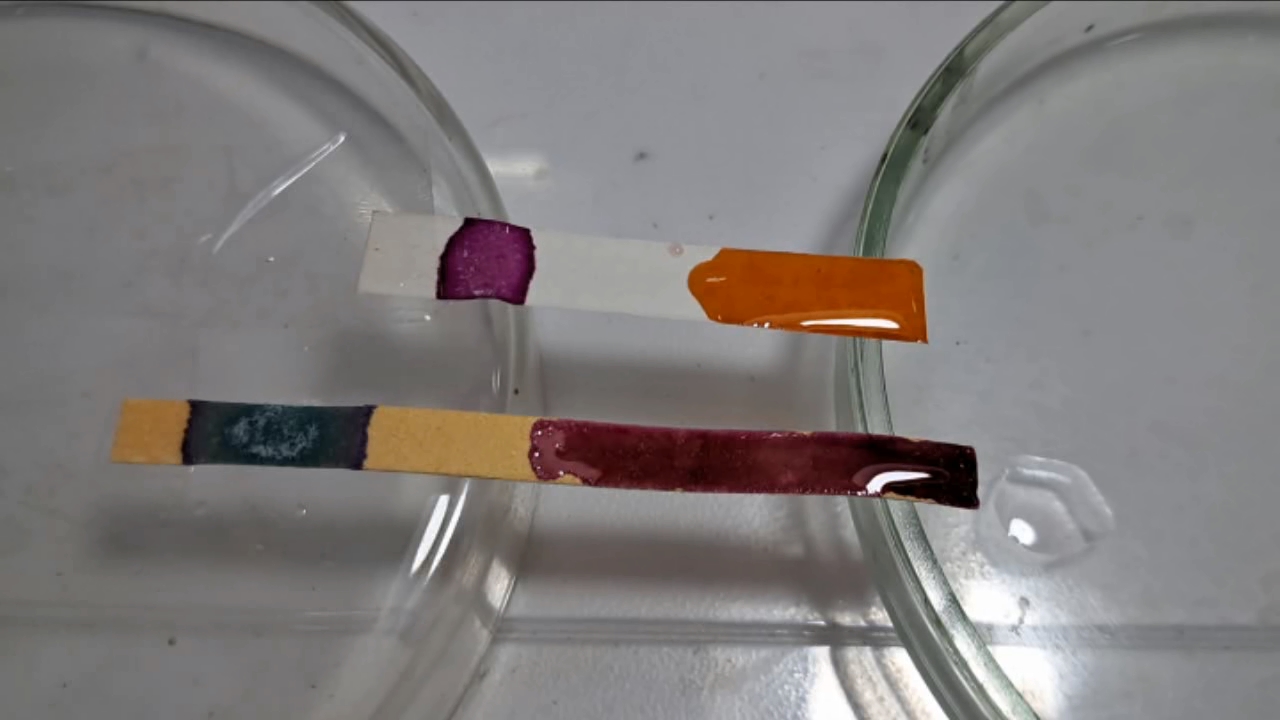 Universal Indicator, Phenolphthalein, Concentrated Sulfuric Acid, and Sodium Hydroxide