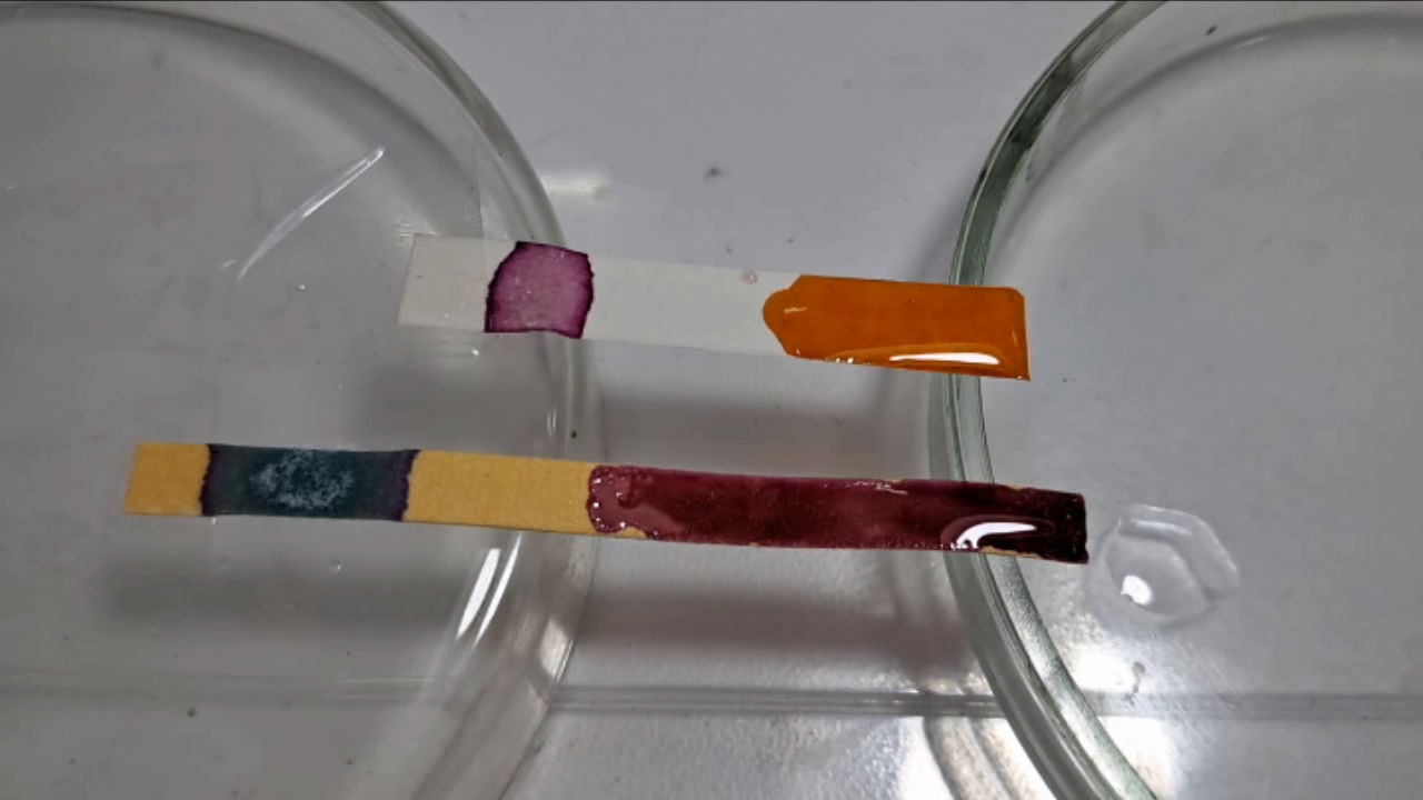 Universal Indicator, Phenolphthalein, Concentrated Sulfuric Acid, and Sodium Hydroxide