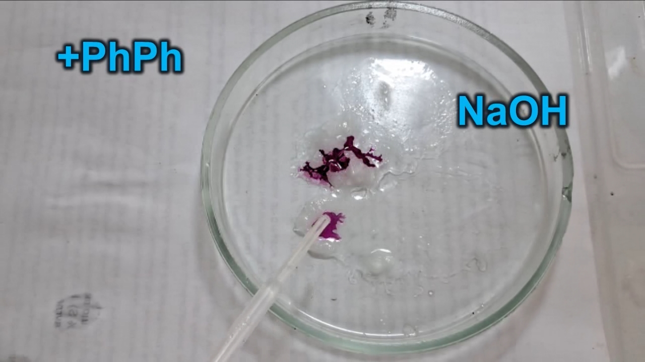 Phenolphthalein Turns Fuchsia When Acid Is Added