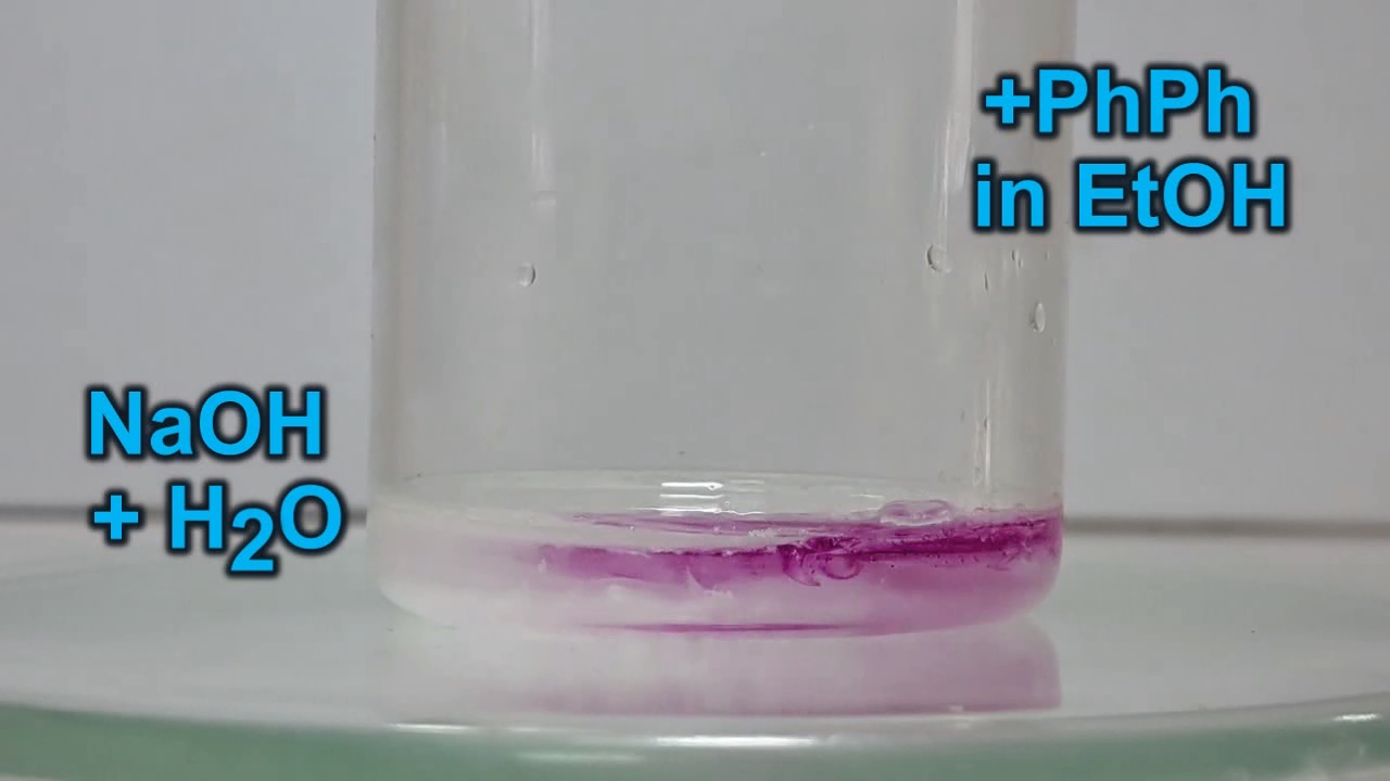 Phenolphthalein and Sodium Hydroxide