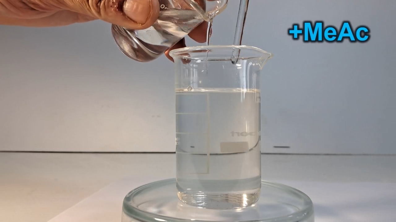 Methyl Acetate: Preliminary Experiment