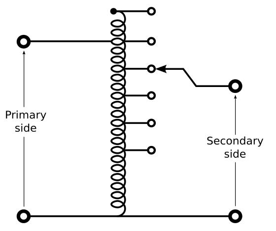 Схема автотрансформатора 