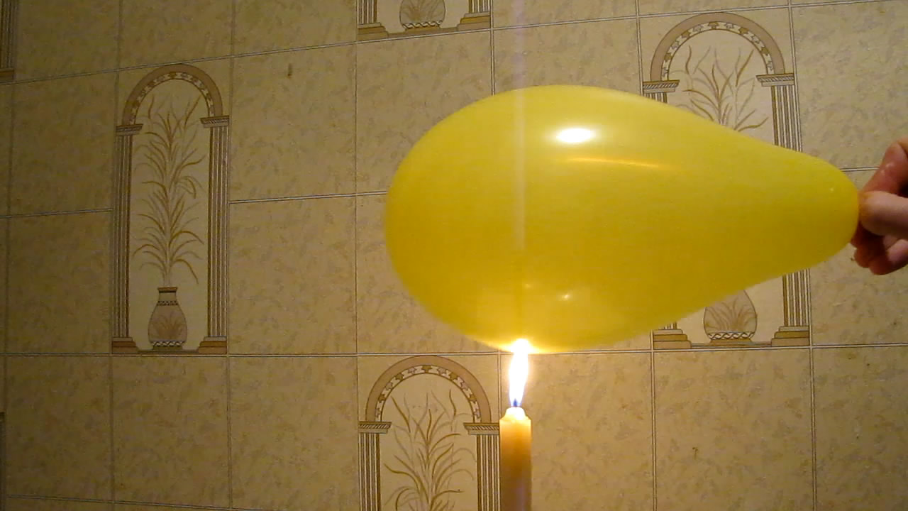 Balloon, Water and Fire (Candle).  ,   
