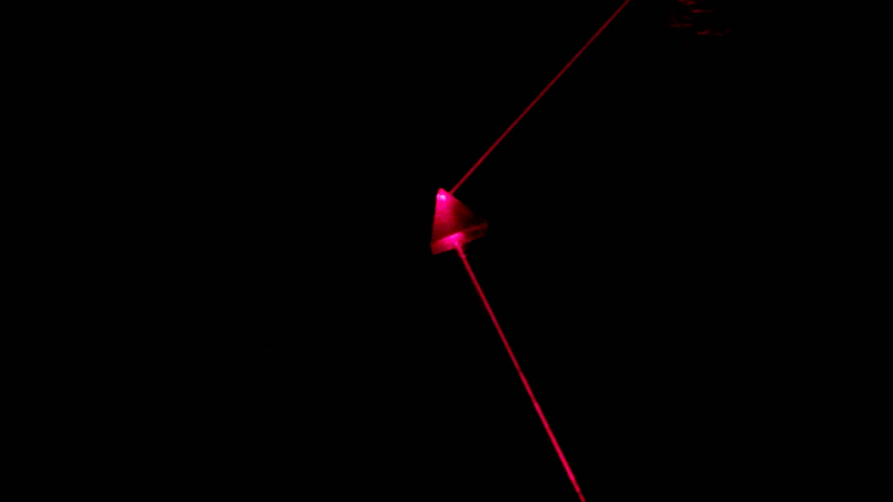  ,    . Red Laser, Smoke and Triangular Prism